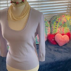 Joseph A. high quality knit lavender sweater